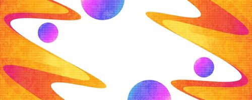 Vibrant and Creative Cover or Banner Design Template in Colorful Gradient. Abstract Layout Design with Texture Effect vector