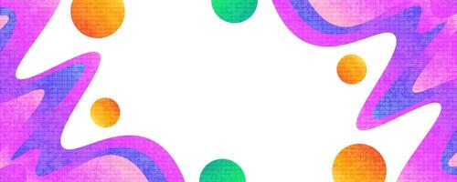 Vibrant and Creative Cover or Banner Design Template in Colorful Gradient. Abstract Layout Design with Texture Effect vector