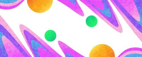 Vibrant and Creative Cover or Banner Design Template in Colorful Gradient. Abstract Layout Design with Texture Effect vector