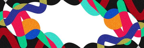 Creative Cover or Banner Design Template with Modern and Minimal Style for Identity, Branding, Advertising or Promotion. Abstract Layout Design with Dynamic and Colorful Elements vector