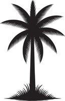 Stylish palm tree illustrator design. vector