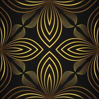 Golden abstract background with wavy lines vector