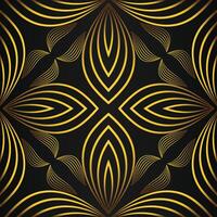 Golden abstract background with wavy lines vector
