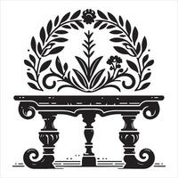 Graphic illustration of a hall event logo design template vector