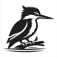 Lovely graphic of a kingfisher bird in flight vector