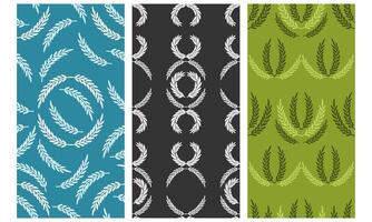 a collection of seamless patterns with a various wing and colors. Suitable for printed on fabric, paper and various media vector