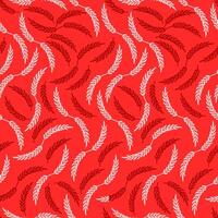 a seamless patterns with a black and white wing theme and red background. Suitable for printed on fabric, paper and various media vector