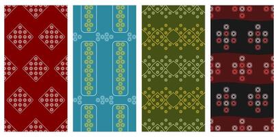 a collection of good and artistic seamless patterns to be applied to various media such as paper, fabric and digitally vector