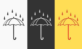 A collection of funny umbrella icons. Suitable for applied to fabrics, paper and walls vector