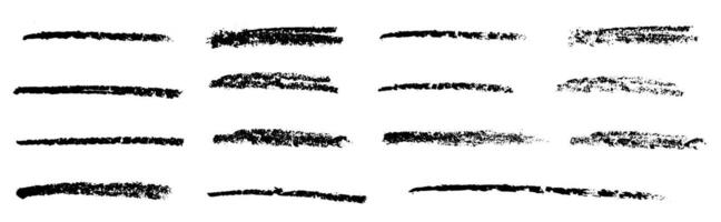 Hand drawn chalk brush set. Various curved lines. Drawing with a marker, Grunge scrawls, charcoal scribbles, brush strokes. Set of graffiti abstract shapes and curves. Graffiti squiggle doodle. vector