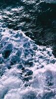 A view of the ocean from above with waves video