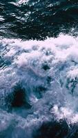 A close up of a wave in the ocean video