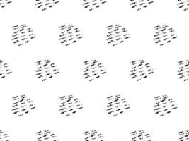 Chalk drawn lines seamless pattern. Pencil squiggles ornament. Scribble brush strokes background. Hand drawn marker scribbles, curved lines vector
