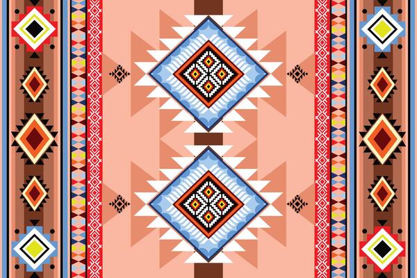 Native american Southwest design Aztec pattern and Navajo design indian ornament pattern geometric ethnic textile texture tribal aztec pattern navajo mexican fabric seamless decoration fashion