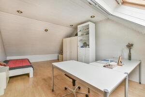 A white desk photo