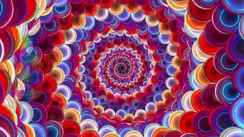 Movement background with fractal design Abstract multicolored movement graphic background video