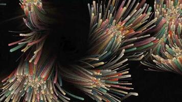 Abstract animation, background with color refraction effect video