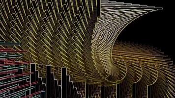 Abstract animation, background with color refraction effect video