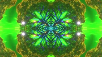 Symmetrical abstract psychedelic patterns. Abstract recordings in psychedelic hippy style. Repeating recordings video