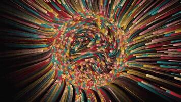 Symmetrical abstract psychedelic patterns. Abstract recordings in psychedelic hippy style. Repeating recordings video