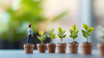 Seedling Growth - Symbolic Concept of Progression,Sustainability and Transformation photo