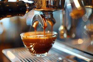 A person is pouring coffee into a cup photo