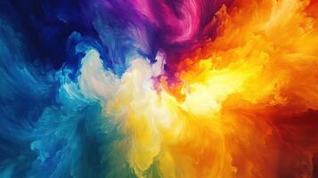 Colorful abstract background with a rainbow effect photo
