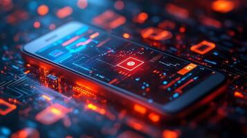 Mobile device a glowing digital wallet vibrant currency icons and sleek online payment technology Techdriven financial system and modern digital economy photo