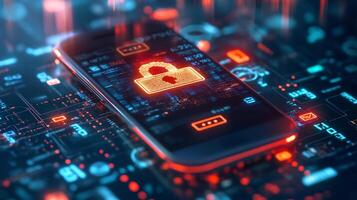 Mobile phone showing digital wallet with glowing currency symbols techdriven transactions and futuristic financial technology Ecommerce and digital economy photo