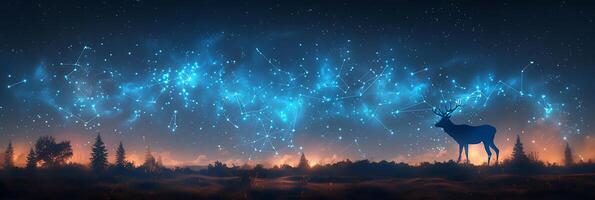 Enchanting illustration of Centaurus constellation highlighting unique celestial arrangement scientific accuracy Utilize advanced AI technology create visually stunning representation of Centaurus photo