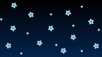 Stars Animation with gradient background video