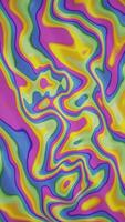Vertical - trippy liquid motion effect background with morphing wavy organic shapes. This vibrant colorful retro psychedelic motion background is full HD and a seamless loop. video