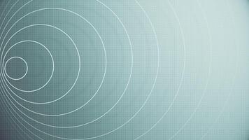 Science background with white concentric circles radiating on a grid pattern. Geometric design perfect for scientific, technological, or analytical content. Clean modern minimalist design. HD loop. video