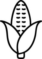 Corn ear icon on a white background vector