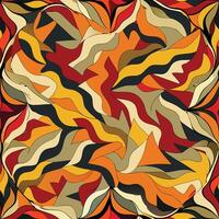 Abstract pattern with red, orange and yellow colors vector
