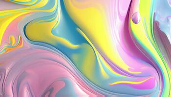 A colorful liquid is flowing in a pattern video
