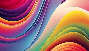 Colorful abstract background with waves video