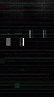 Digital Glitch A striking and abstract image of a digital glitch. It features a black background with a horizontal band of colorful, distorted pixels video