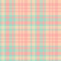 Formal check tartan texture, windowpane textile seamless. Detailed fabric pattern plaid background in light and red colors. vector