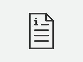 Guide icon , user manual. Service information document, instruction. vector