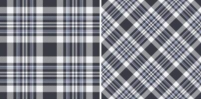 Check pattern seamless of background tartan with a fabric plaid textile texture. Set in winter colors for trousers outfit ideas. vector