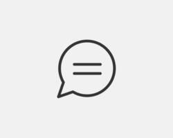 Chat icon design element. Talk bubble speech sign. Dialogue balloon. vector
