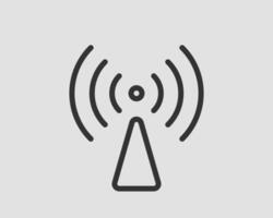 Free wi fi icon. Connection zone wifi symbol. Radio waves signal. vector