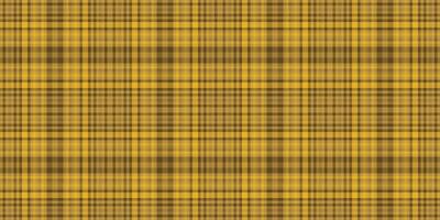 Model plaid check seamless, preppy textile tartan background. Cowboy pattern fabric texture in amber color. vector