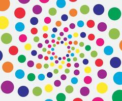 Abstract color dotted background. Modern pattern with geometric swirl dots. vector