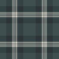 Folded check plaid pattern, collage fabric background texture. Fashionable tartan seamless textile in dark and grey colors. vector