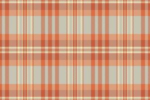Minimalist seamless fabric textile, vogue check pattern background. Folded texture tartan plaid in pastel and red colors. vector