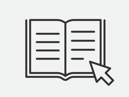 Guide icon , user manual. Service information document, instruction. vector