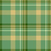 Grand seamless texture plaid, heritage pattern textile background. Frame fabric check tartan in green and amber colors. vector