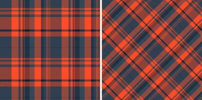Fabric check textile of plaid pattern with a background texture seamless tartan. Set in space colors. Ribbon craft ideas. vector
